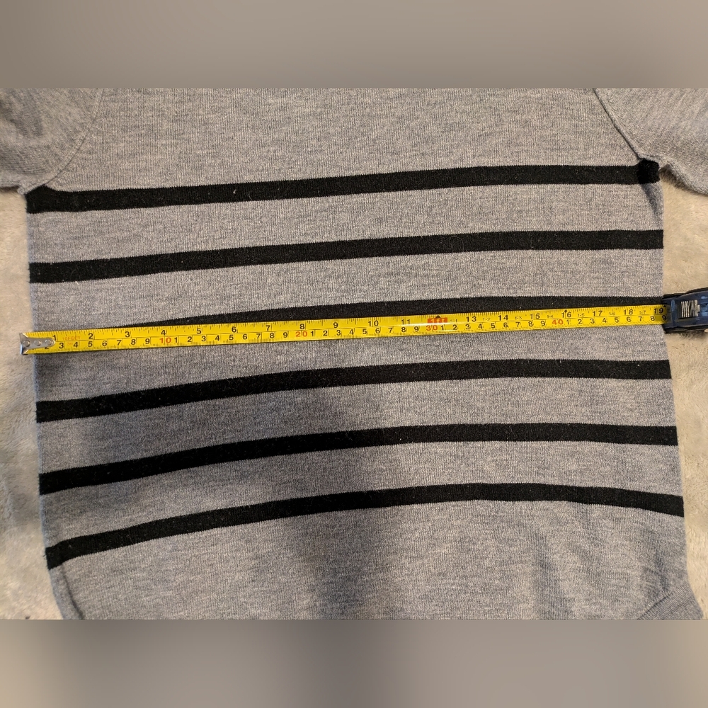 French connection turtleneck sweater, grey and black size small - Picture 5 of 7